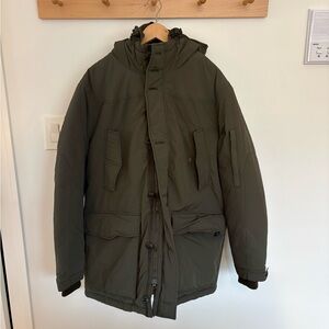 J. Crew Dark Green Military Parka